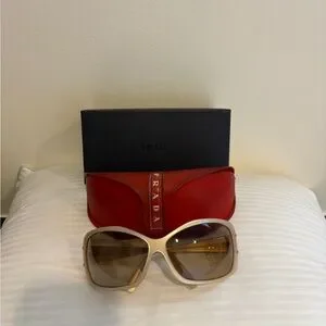 Prada | Accessories | Prada Sunglasses With Beige Frames And  display picture 1
